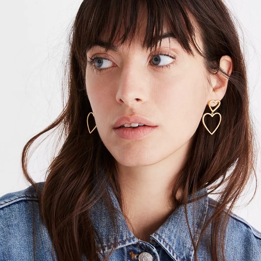 Madewell Valentine’s Heart Earrings